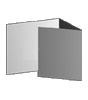 Getränkekarte, gefalzt auf Quadrat 14,8 cm x 14,8 cm, 6-seiter (Wickelfalz)